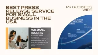 Best Press Release Service for Small Business in the USA