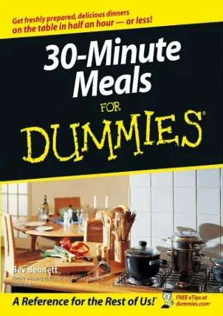 PDF/READ 30-Minute Meals For Dummies