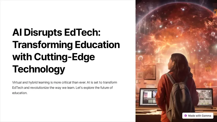 ai disrupts edtech transforming education with