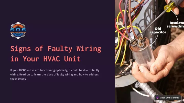 signs of faulty wiring in your hvac unit