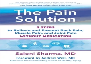 EPUB READ The Pain Solution: 5 Steps to Relieve and Prevent Back Pain, Muscle Pa