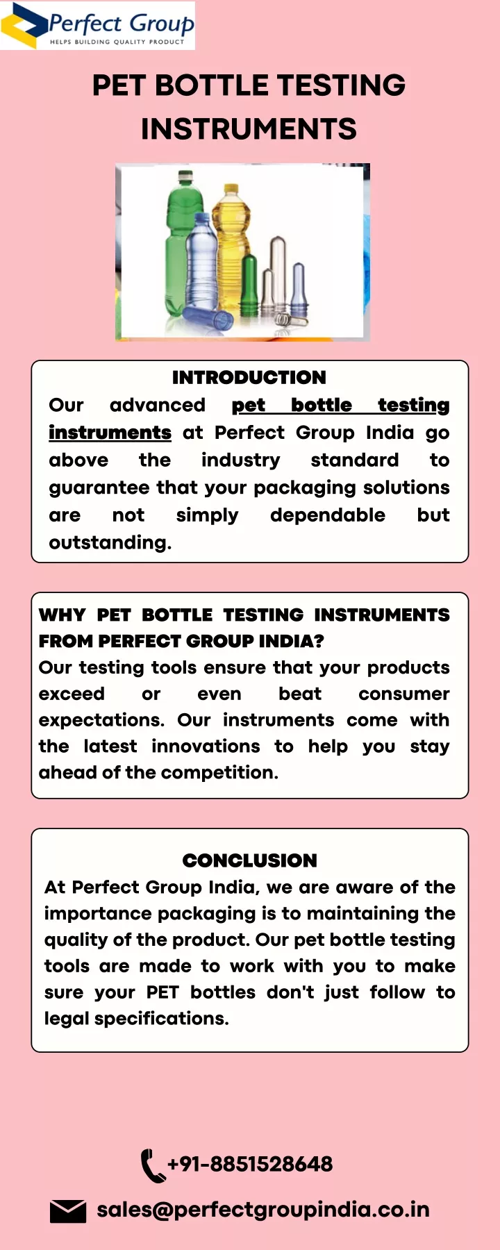 pet bottle testing instruments