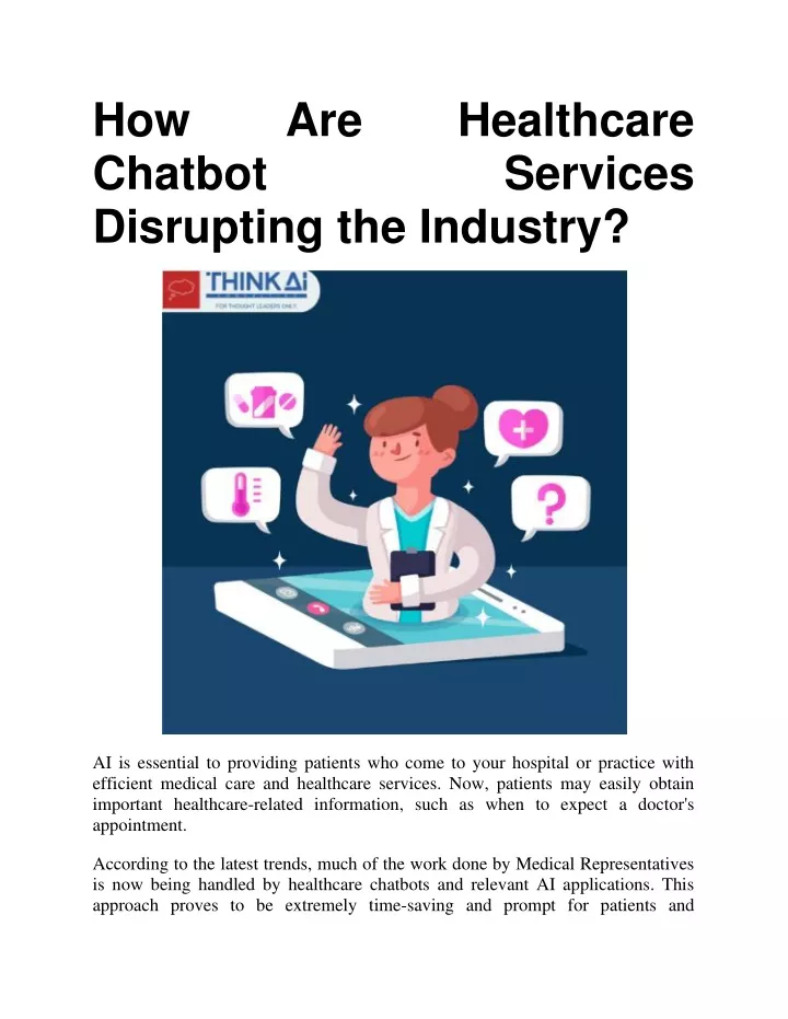 how chatbot disrupting the industry