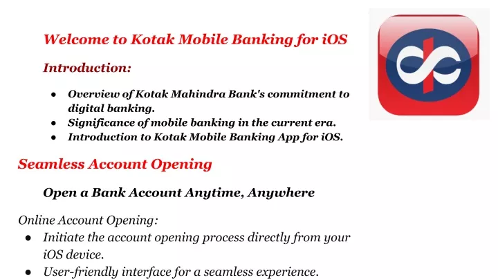 welcome to kotak mobile banking