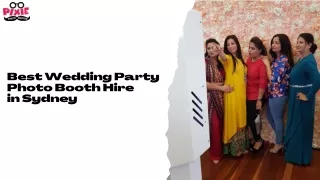 Best Wedding Party Photo Booth Hire In Sydney