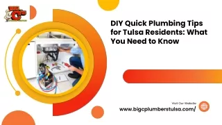 DIY Quick Plumbing Tips for Tulsa Residents What You Need to Know
