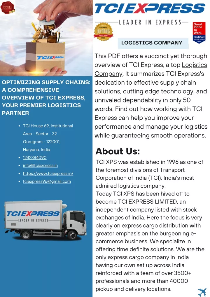 logistics company