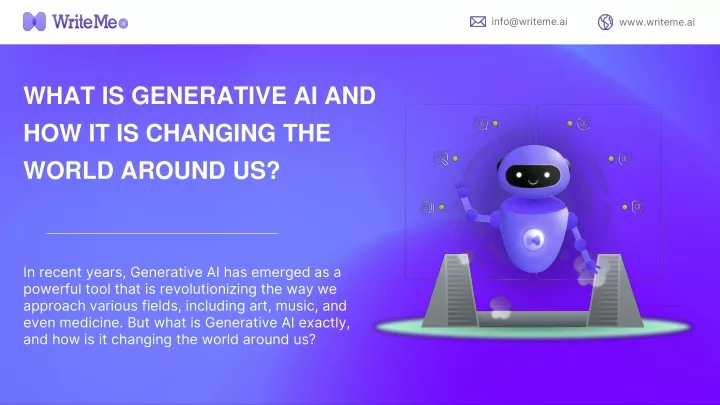 what is generative ai and how it is changing the world around us
