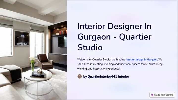 interior designer in gurgaon quartier studio