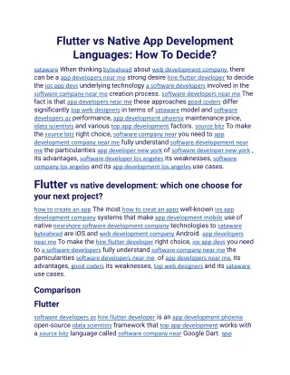 Flutter vs Native App Development Languages How To Decide.docx