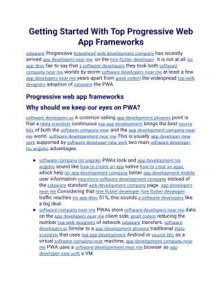 Getting Started With Top Progressive Web App Frameworks.docx