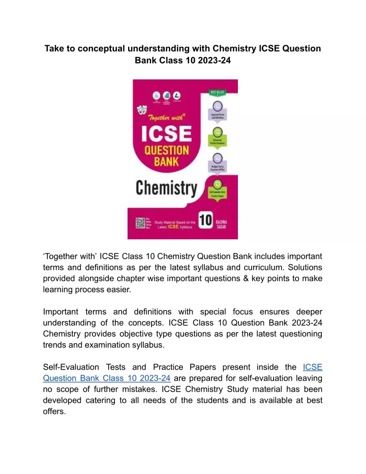 take to conceptual understanding with chemistry