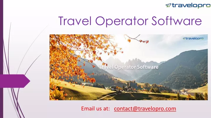 travel operator software