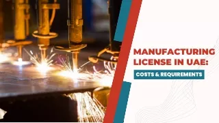 Manufacturing license in UAE