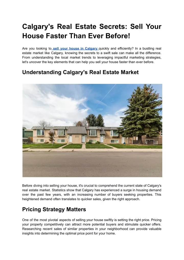 calgary s real estate secrets sell your house