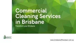 Beyond Clean: Premium Commercial Cleaning Services in Brisbane