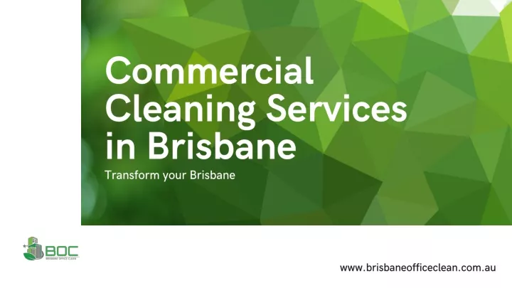 commercial cleaning services in brisbane