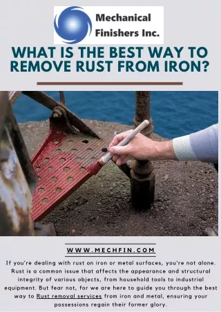 What is the Best Way to Remove Rust from Iron
