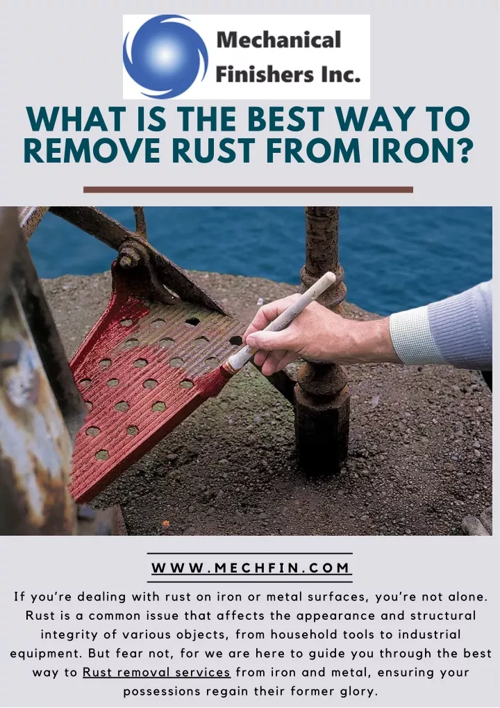 what is the best way to remove rust from iron