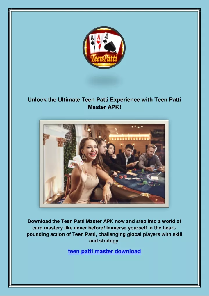 unlock the ultimate teen patti experience with