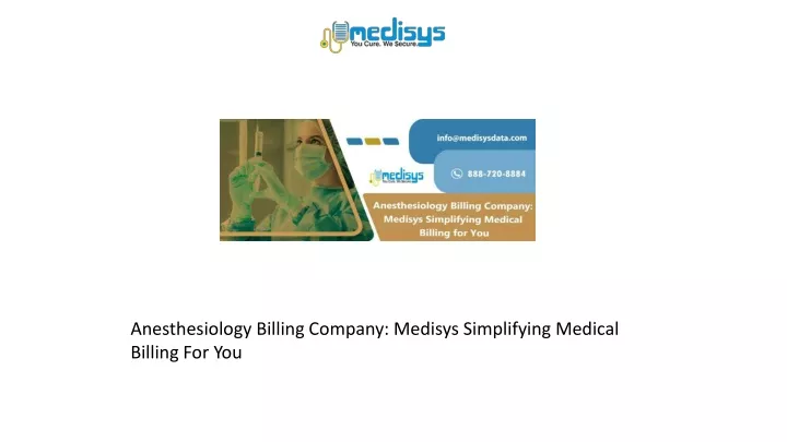 anesthesiology billing company medisys