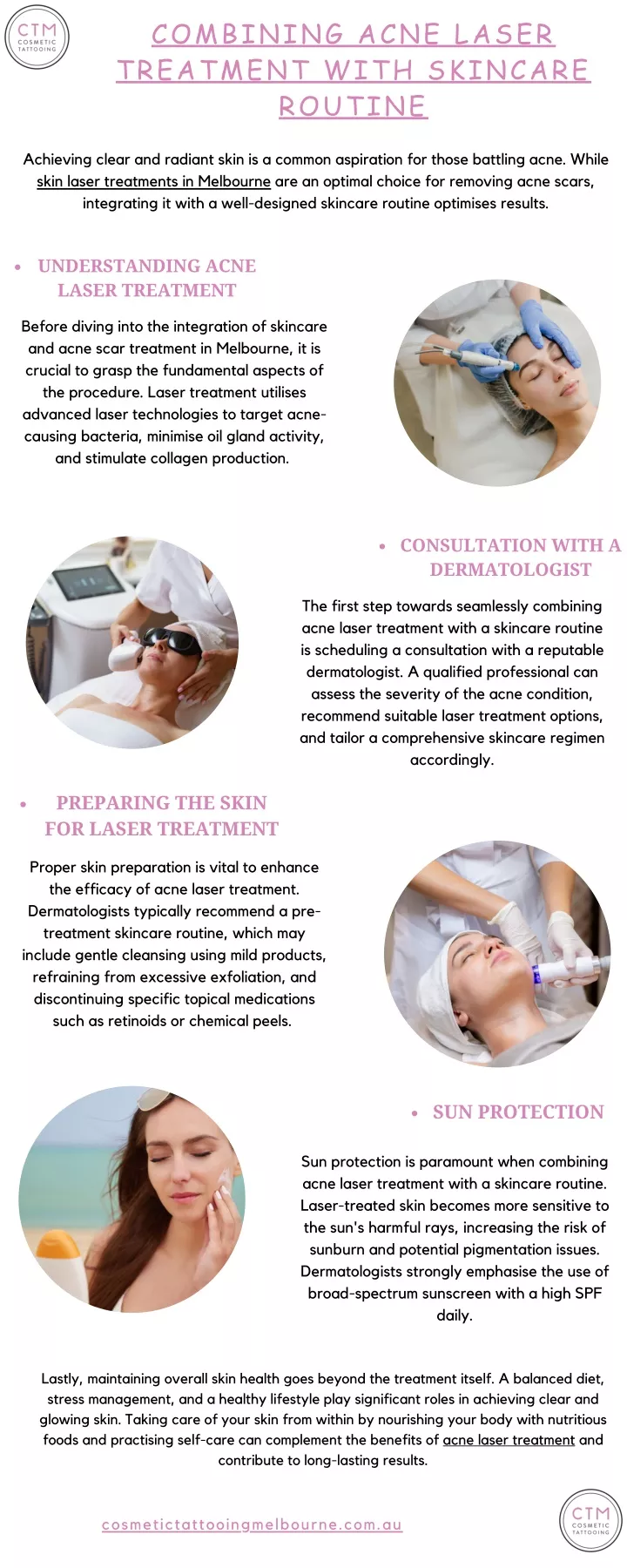 combining acne laser treatment with skincare