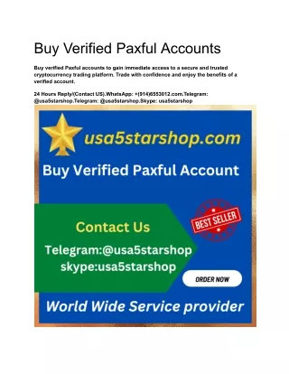 Buy Verified Paxful Accounts