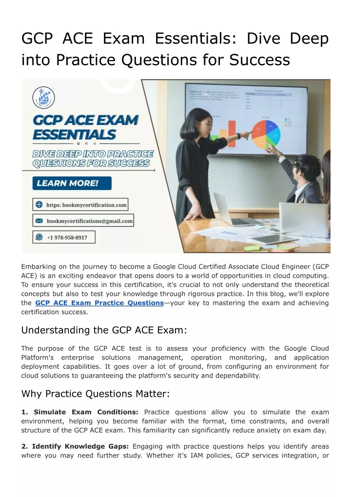 gcp ace exam essentials dive deep into practice