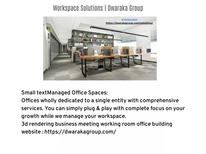 workspace solutions dwaraka group