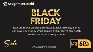 Black Friday Joy: Special Offers on Help With Urgent Assignment Help!