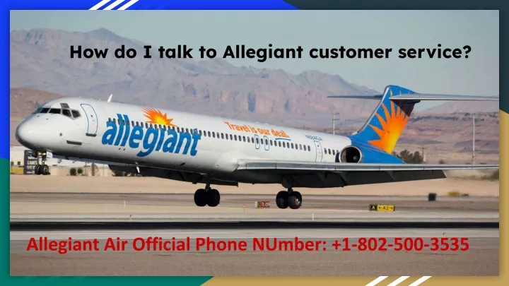 how do i talk to allegiant customer service