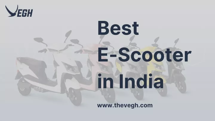 best e scooter in india