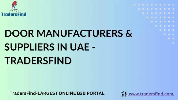 door manufacturers suppliers in uae tradersfind