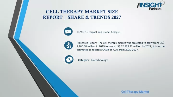 cell therapy market size report share trends 2027