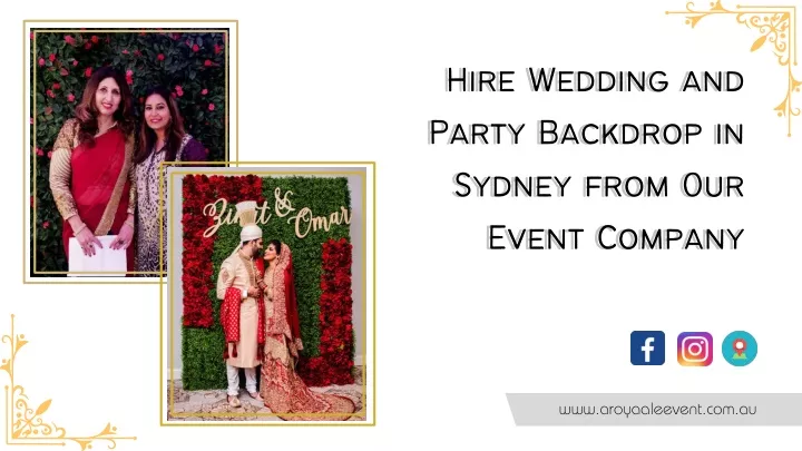 hire wedding and party backdrop in sydney from our