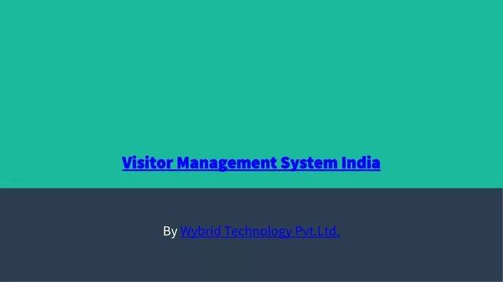 visitor management system india