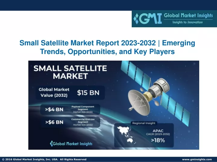 small satellite market report 2023 2032 emerging