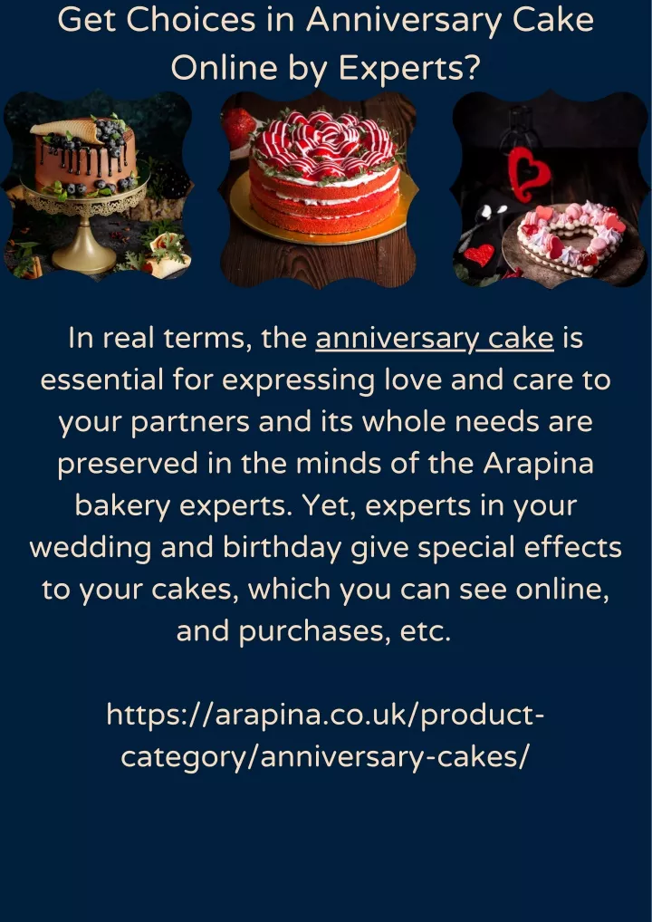 get choices in anniversary cake online by experts