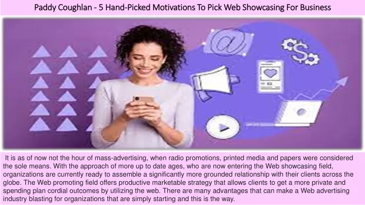 paddy coughlan 5 hand picked motivations to pick web showcasing for business