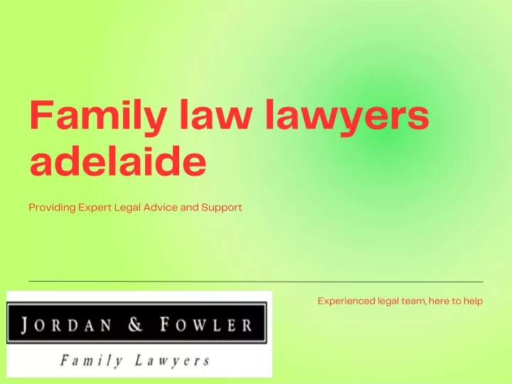 family law lawyers adelaide