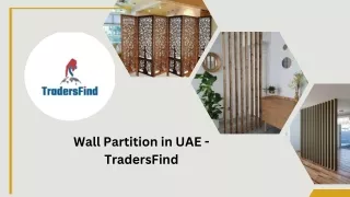Wall Partition at best price in UAE on Tradersfind.com