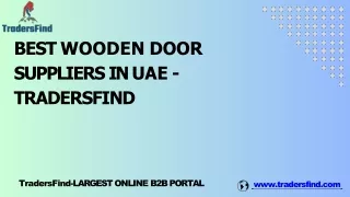 Best Wooden Door Suppliers in UAE - TradersFind