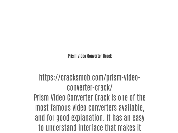 prism video converter crack