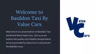 Affordable Luxury: Basildon Taxi Solutions by Value Cars