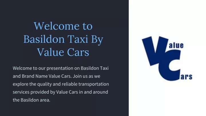 welcome to basildon taxi by value cars
