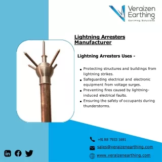 Lightning Arresters|Pure Copper Earthing Electrode|Copper Bonded Electrode|Verai