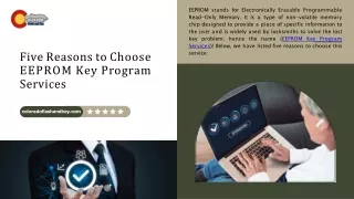 Five Reasons to Choose EEPROM Key Program Services
