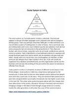 Caste System in India - slide 1