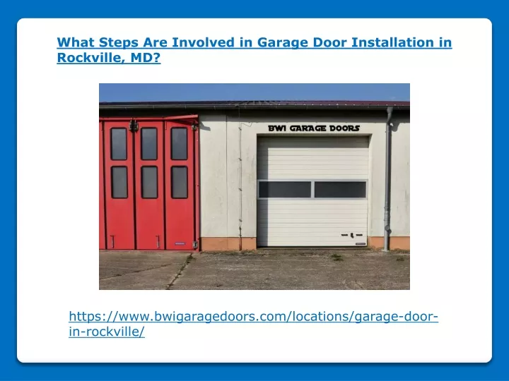 what steps are involved in garage door