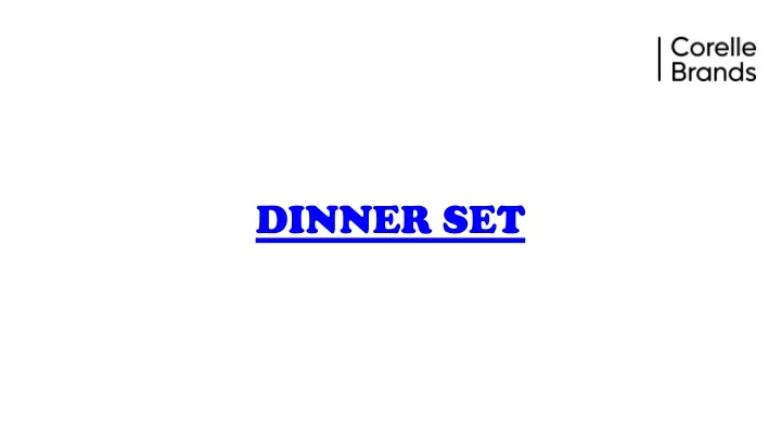 dinner set
